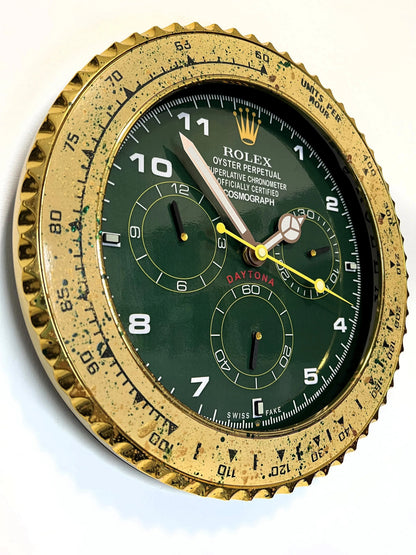 Orologio Green Gold Custom da Parete - Moon24