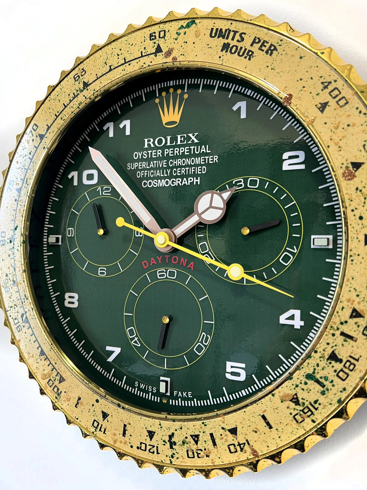 Orologio Green Gold Custom da Parete - Moon24