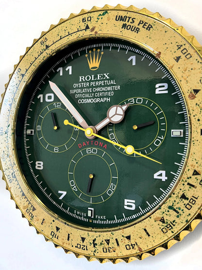 Orologio Green Gold Custom da Parete - Moon24