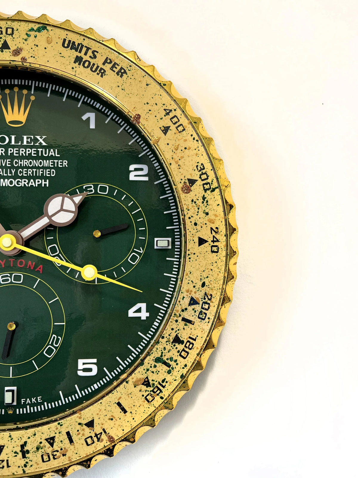 Orologio Green Gold Custom da Parete - Moon24