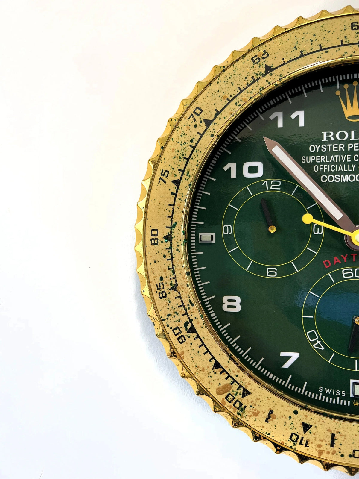 Orologio Green Gold Custom da Parete - Moon24