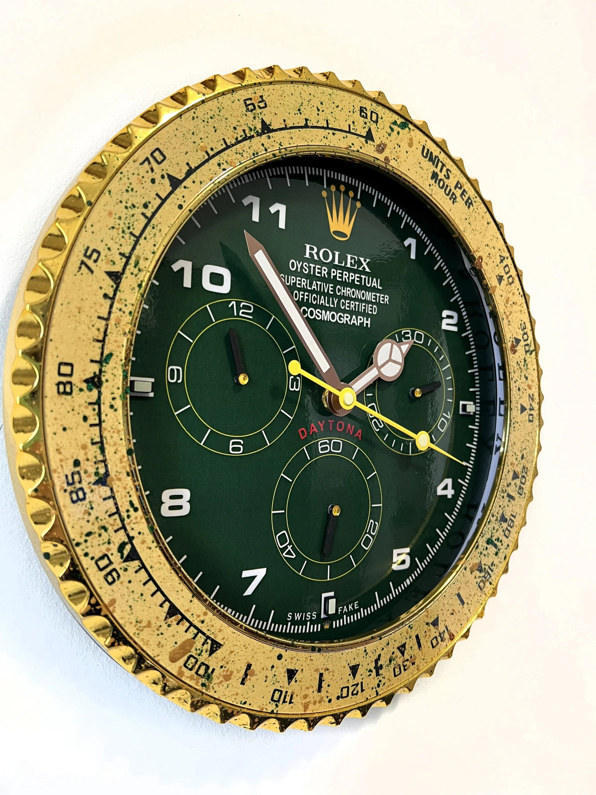 Orologio Green Gold Custom da Parete - Moon24