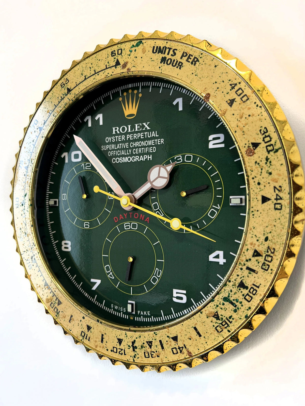 Orologio Green Gold Custom da Parete - Moon24