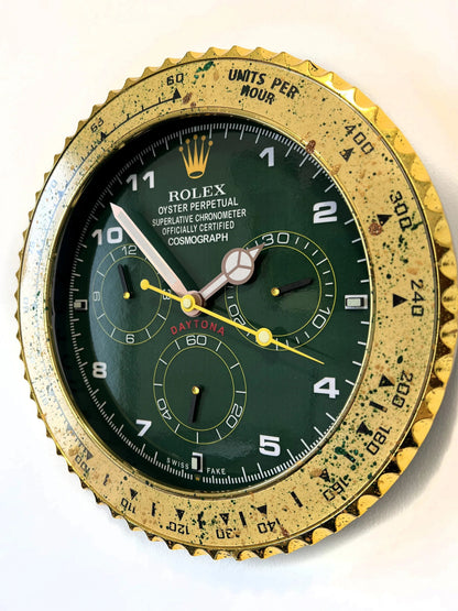 Orologio Green Gold Custom da Parete - Moon24