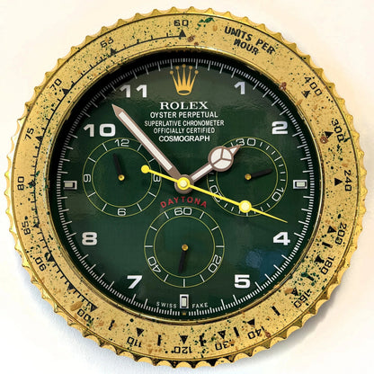 Orologio Green Gold Custom da Parete - Moon24