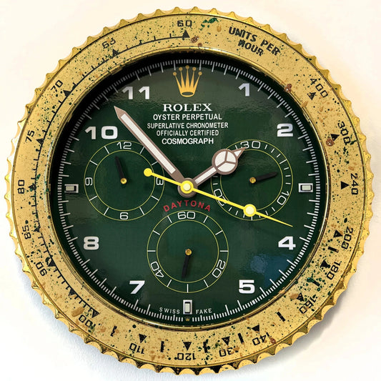 Orologio Green Gold Custom da Parete - Moon24