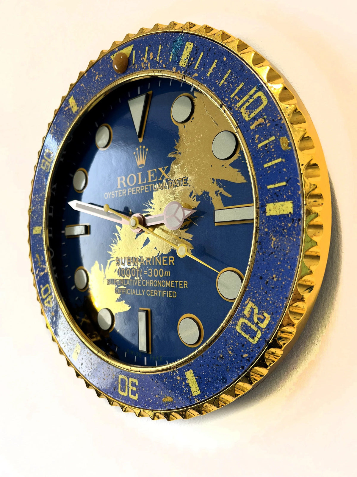 Orologio Deep Blue Custom da Parete - Moon24