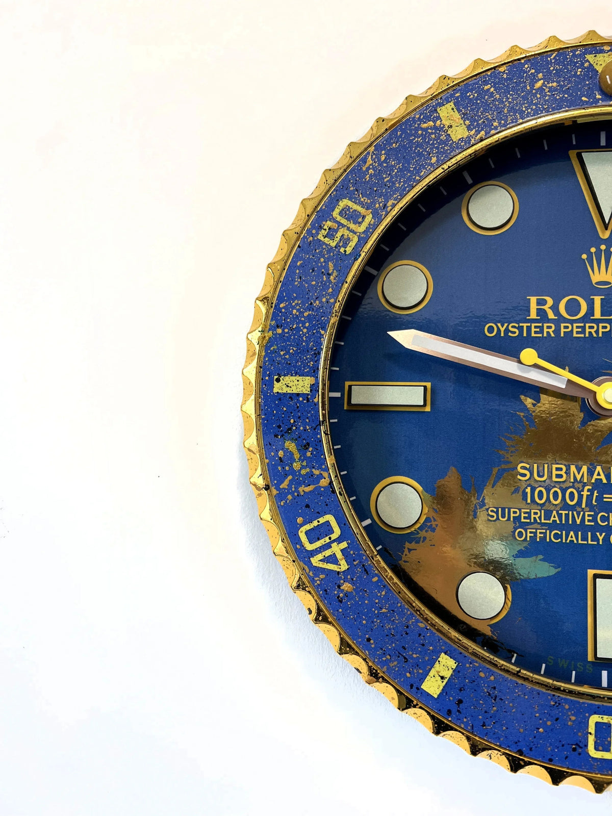 Orologio Deep Blue Custom da Parete - Moon24