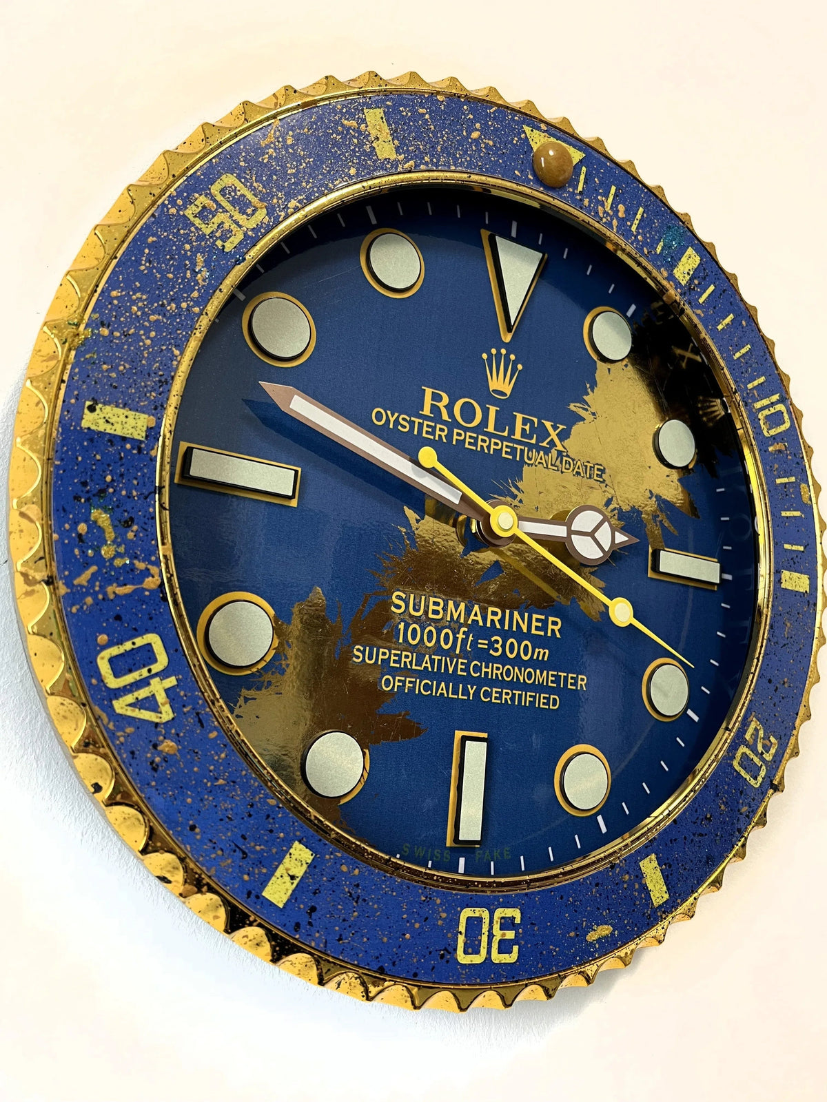 Orologio Deep Blue Custom da Parete - Moon24