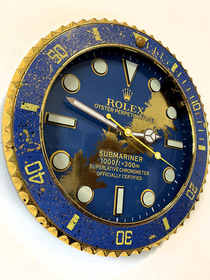 Orologio Deep Blue Custom da Parete - Moon24