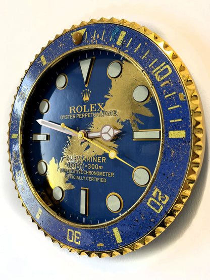 Orologio Deep Blue Custom da Parete - Moon24