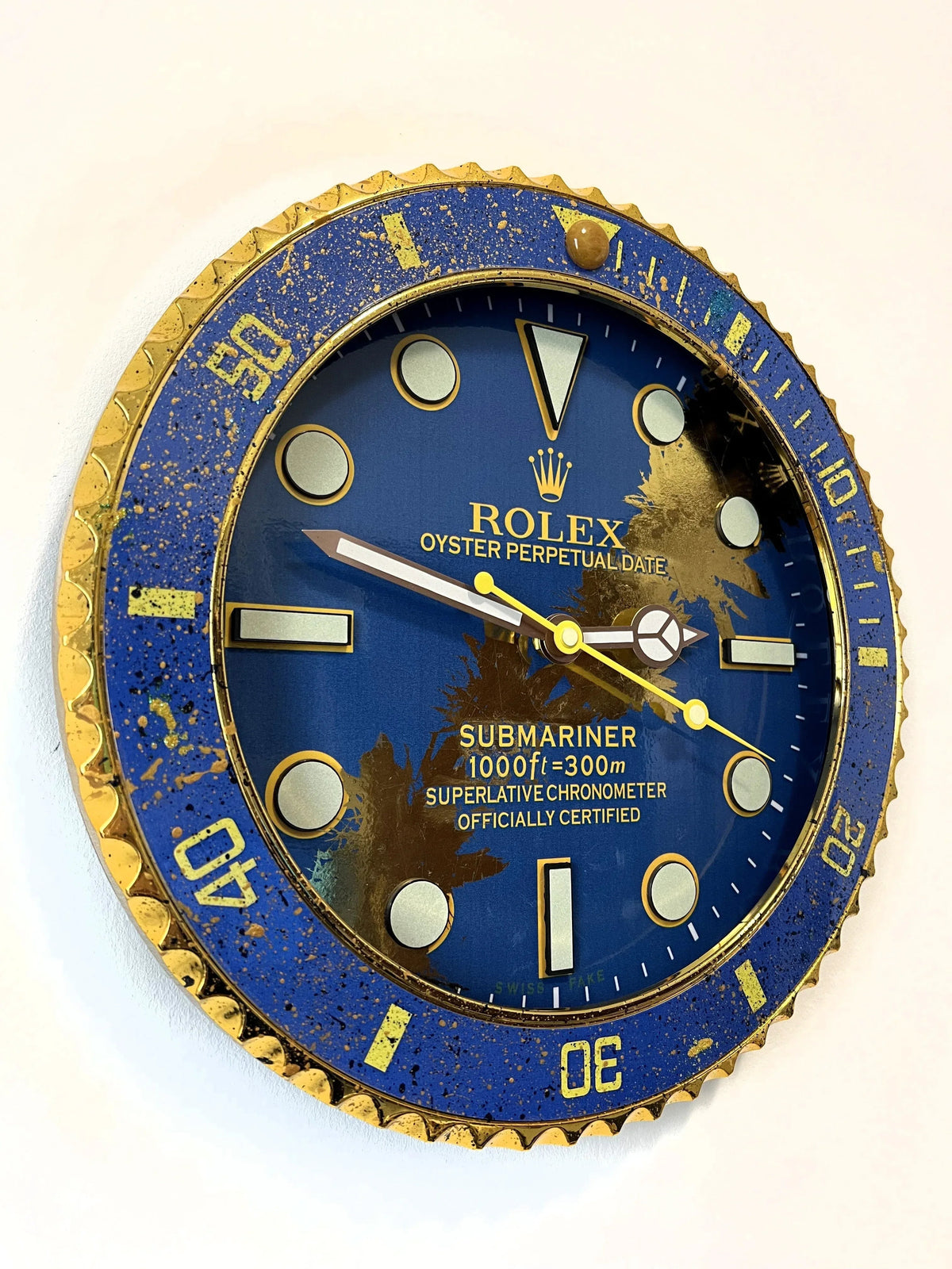 Orologio Deep Blue Custom da Parete - Moon24