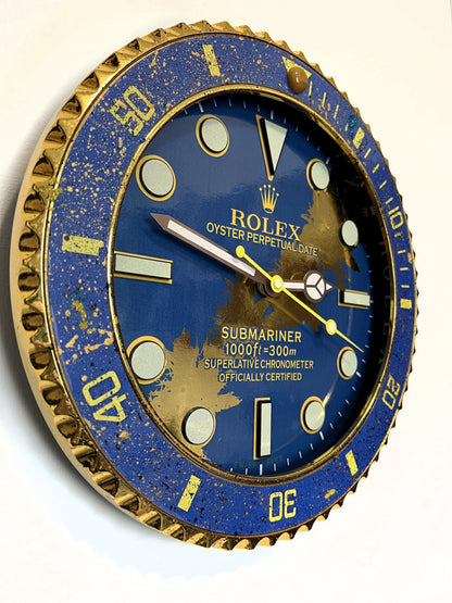 Orologio Deep Blue Custom da Parete - Moon24