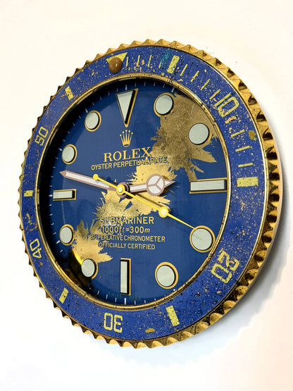 Orologio Deep Blue Custom da Parete - Moon24