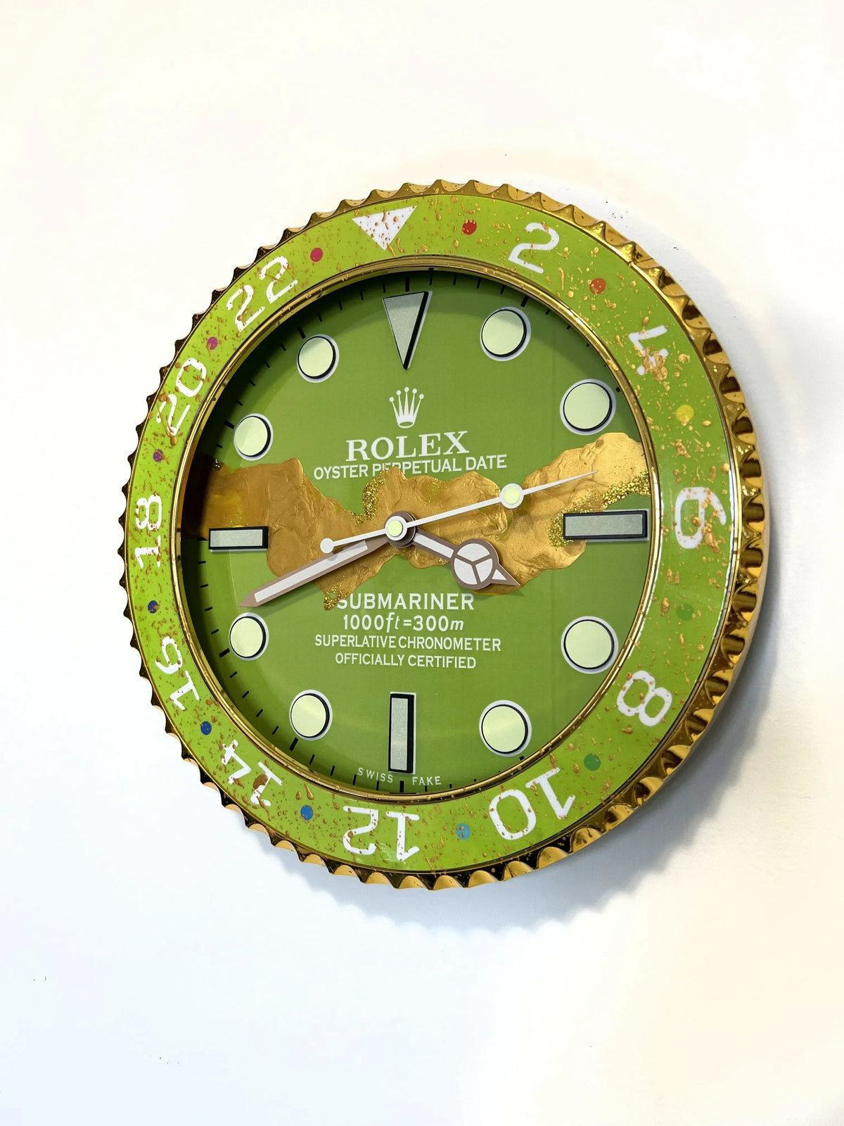 Orologio Pistacchio Custom da Parete - Moon24