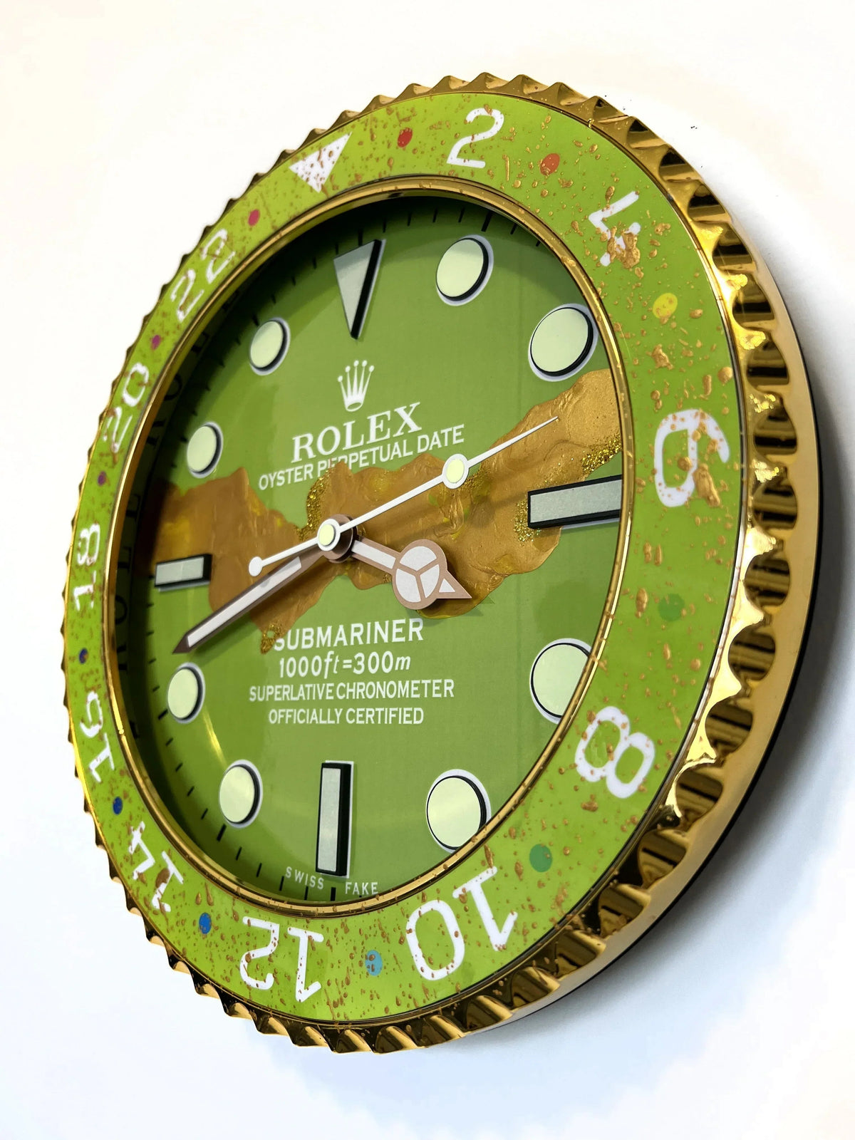 Orologio Pistacchio Custom da Parete - Moon24