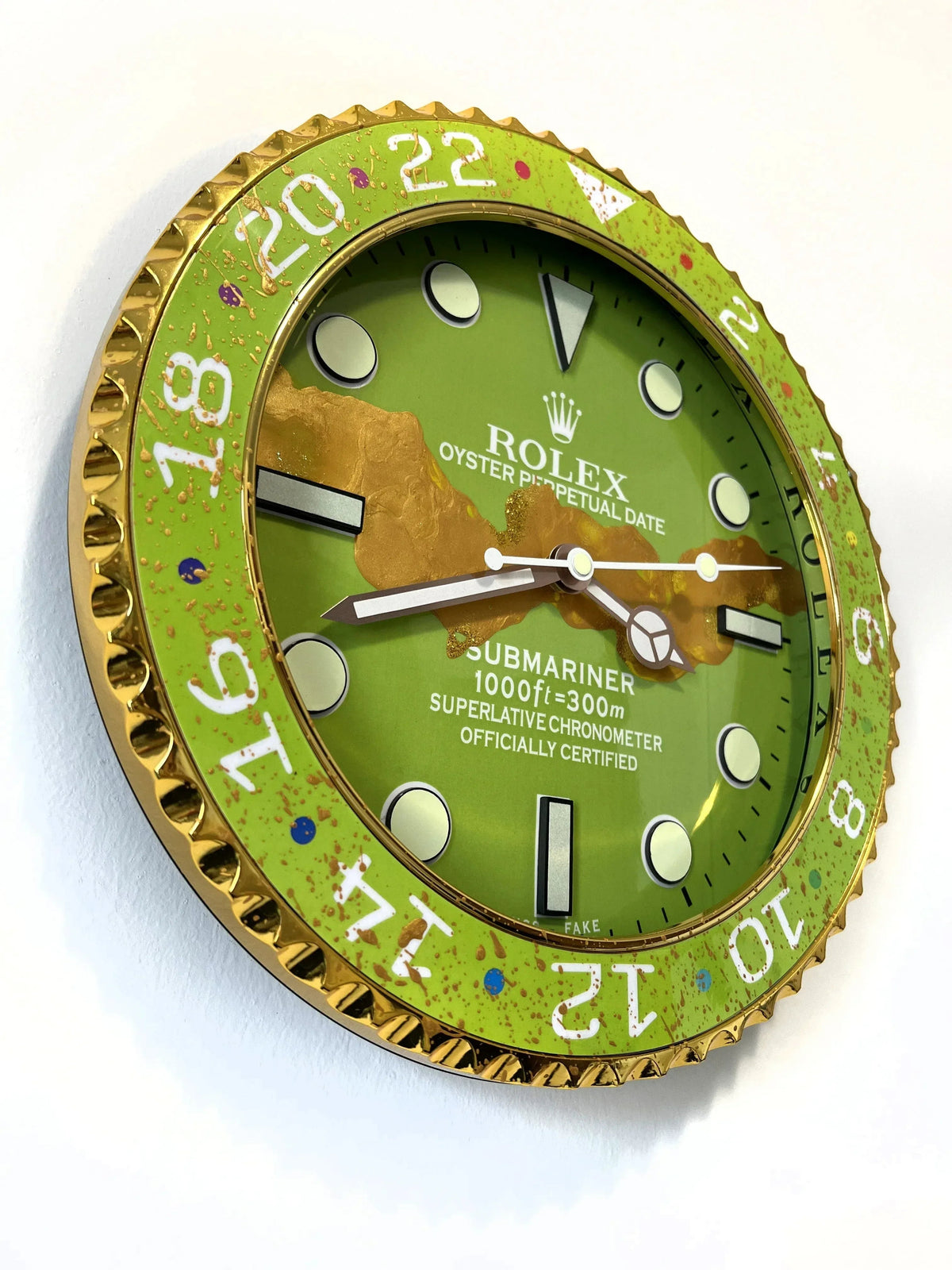 Orologio Pistacchio Custom da Parete - Moon24