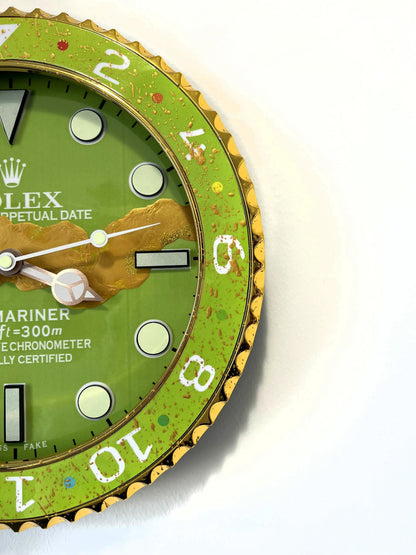 Orologio Pistacchio Custom da Parete - Moon24