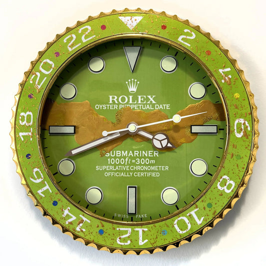 Orologio Pistacchio Custom da Parete - Moon24