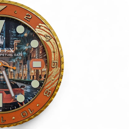 Orologio da Parete Custom Pop Art – GMT Street to Dubai Edition | Moon24
