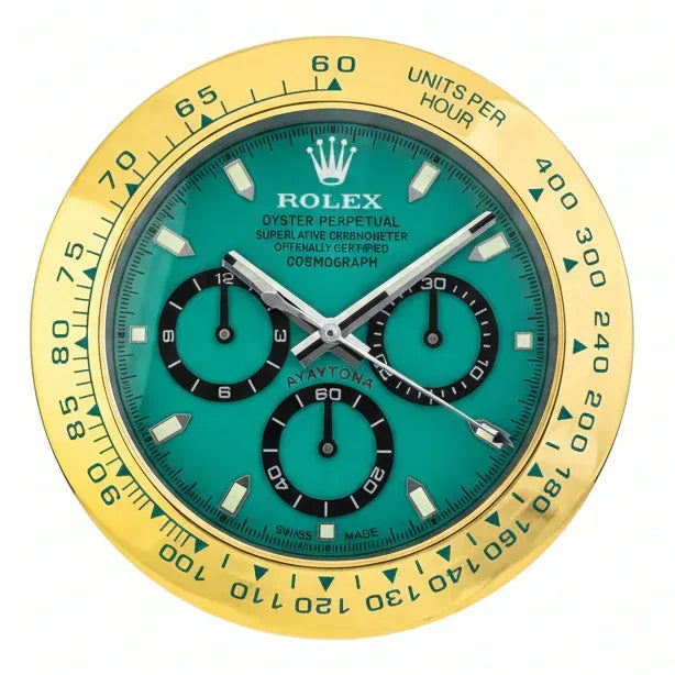 Orologio da Parete Daytona Tiffany 35cm Acciaio Inox Luxury - Moon24