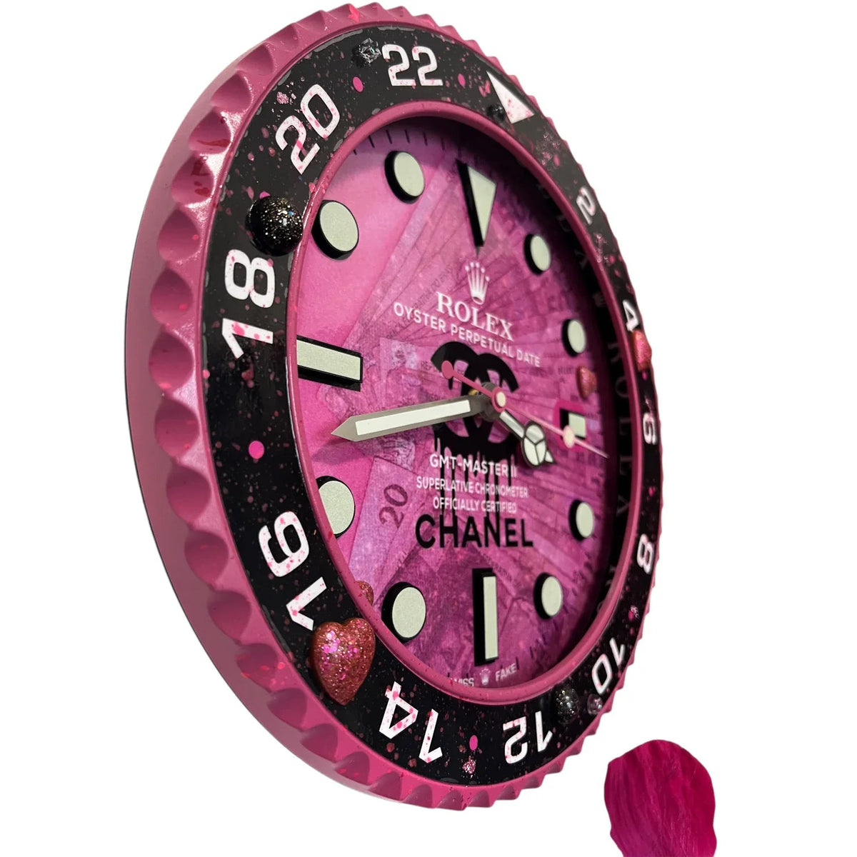 Orologio da Parete Custom – Pink Plush Edition | Moon24