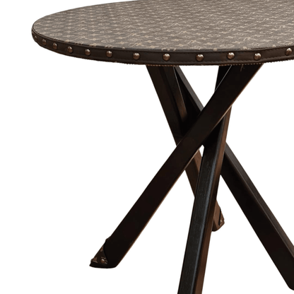 Tavolo Rotondo Chocolate Custom Luxury Ispirato a Louis Vuitton