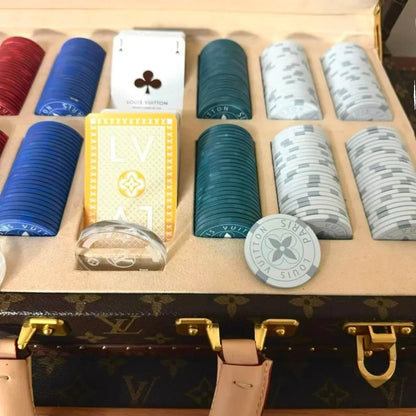 Set da Poker Custom Luxury ispirato a Louis Vuitton – Edizione Limitata