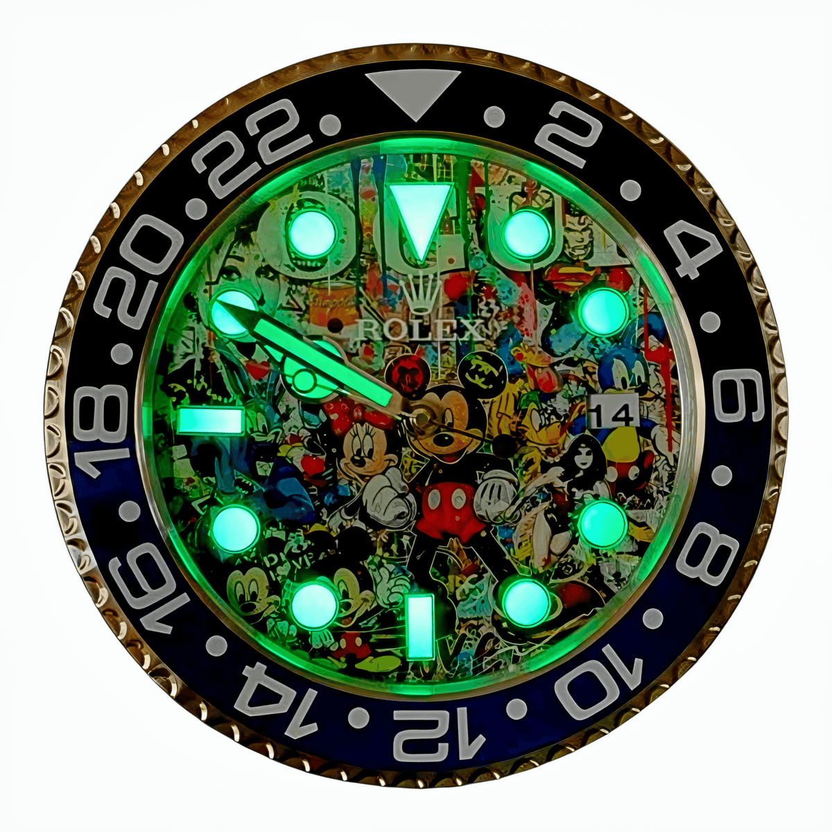 Orologio da Parete Custom Pop Art – Icons Disney Gmt Edition