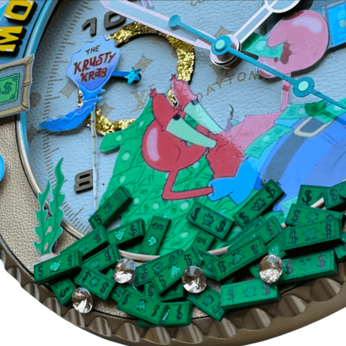 Orologio da Parete Custom Pop Art – Mr Krab Edition