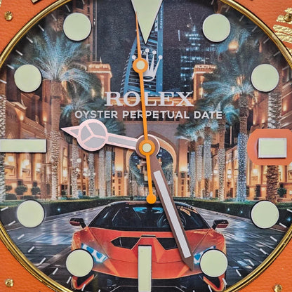 Orologio da Parete Custom Pop Art – GMT Street to Dubai Edition | Moon24