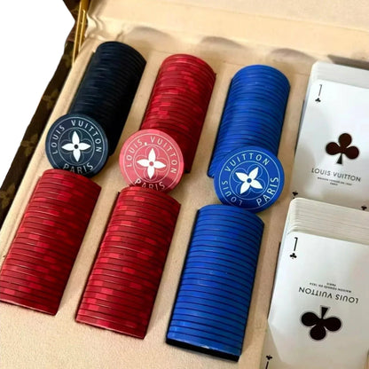 Set da Poker Custom Luxury ispirato a Louis Vuitton – Edizione Limitata