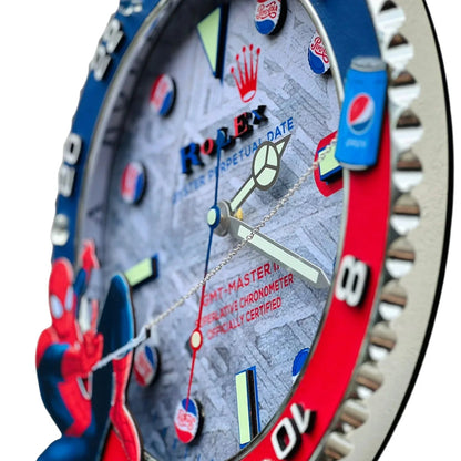 Orologio da Parete Custom – Spiderman x Pepsi Edition | Moon24