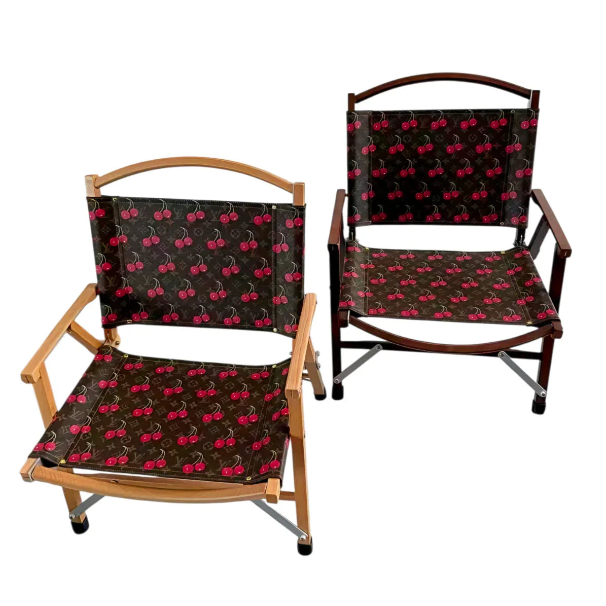 Poltrona Pieghevole Custom Luxury Ispirata a Louis Vuitton – Chocolate & Tabacco