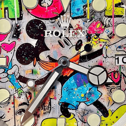 Orologio da Parete Custom Pop Art – Mickey Graffiti Gmt Edition