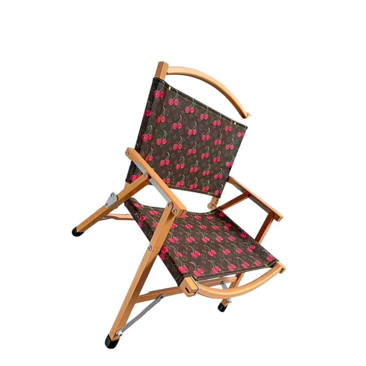 Poltrona Pieghevole Custom Luxury Ispirata a Louis Vuitton – Chocolate & Tabacco