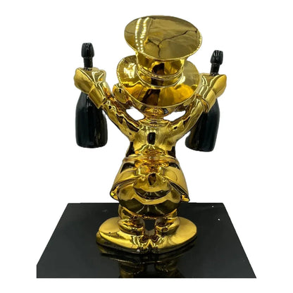 Paperone Dom Gold Pop Art - Scultura Naor26 - Moon24