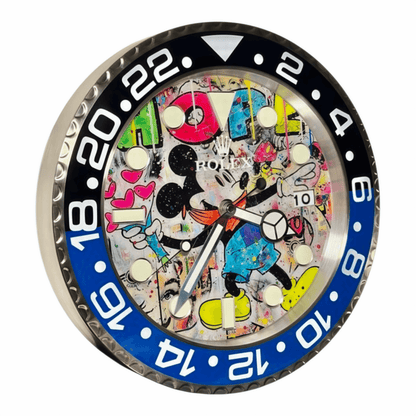 Orologio da Parete Custom Pop Art – Mickey Graffiti Gmt Edition