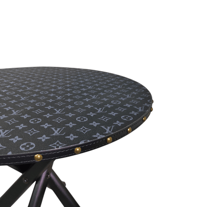 Tavolo Rotondo Black Custom Luxury Ispirato a Louis Vuitton