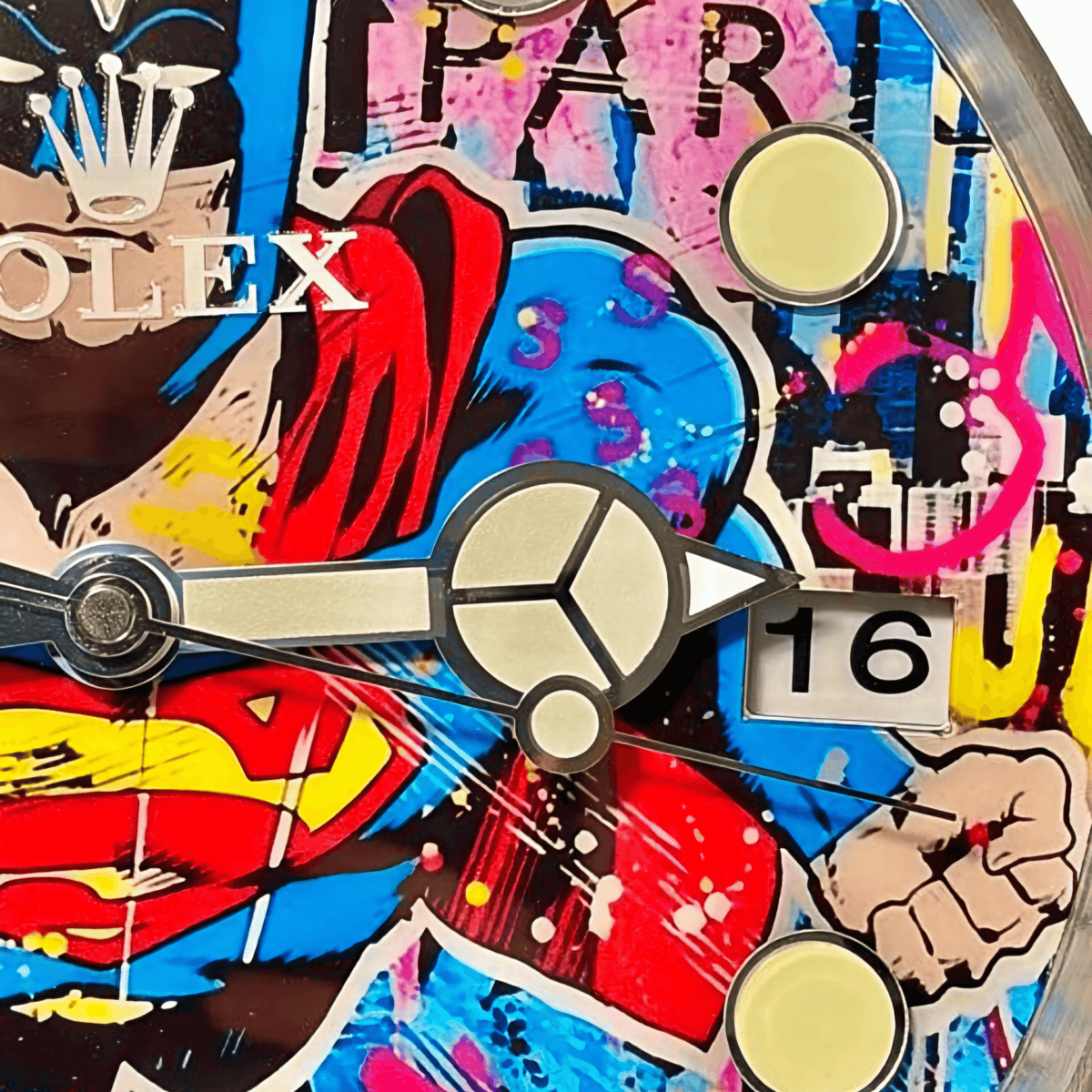 Orologio da Parete Custom Pop Art – Batman Superhero Gmt Edition