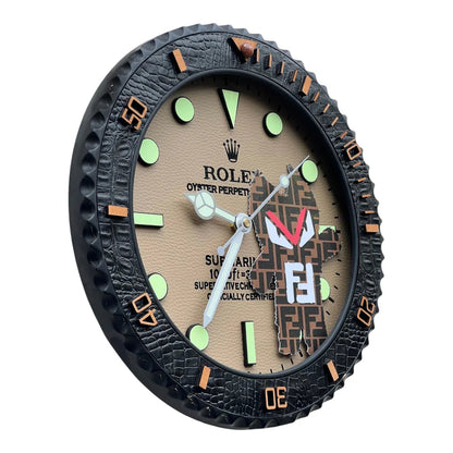 Orologio da Parete Custom Pop Art – Sub Tribute Fendi Edition