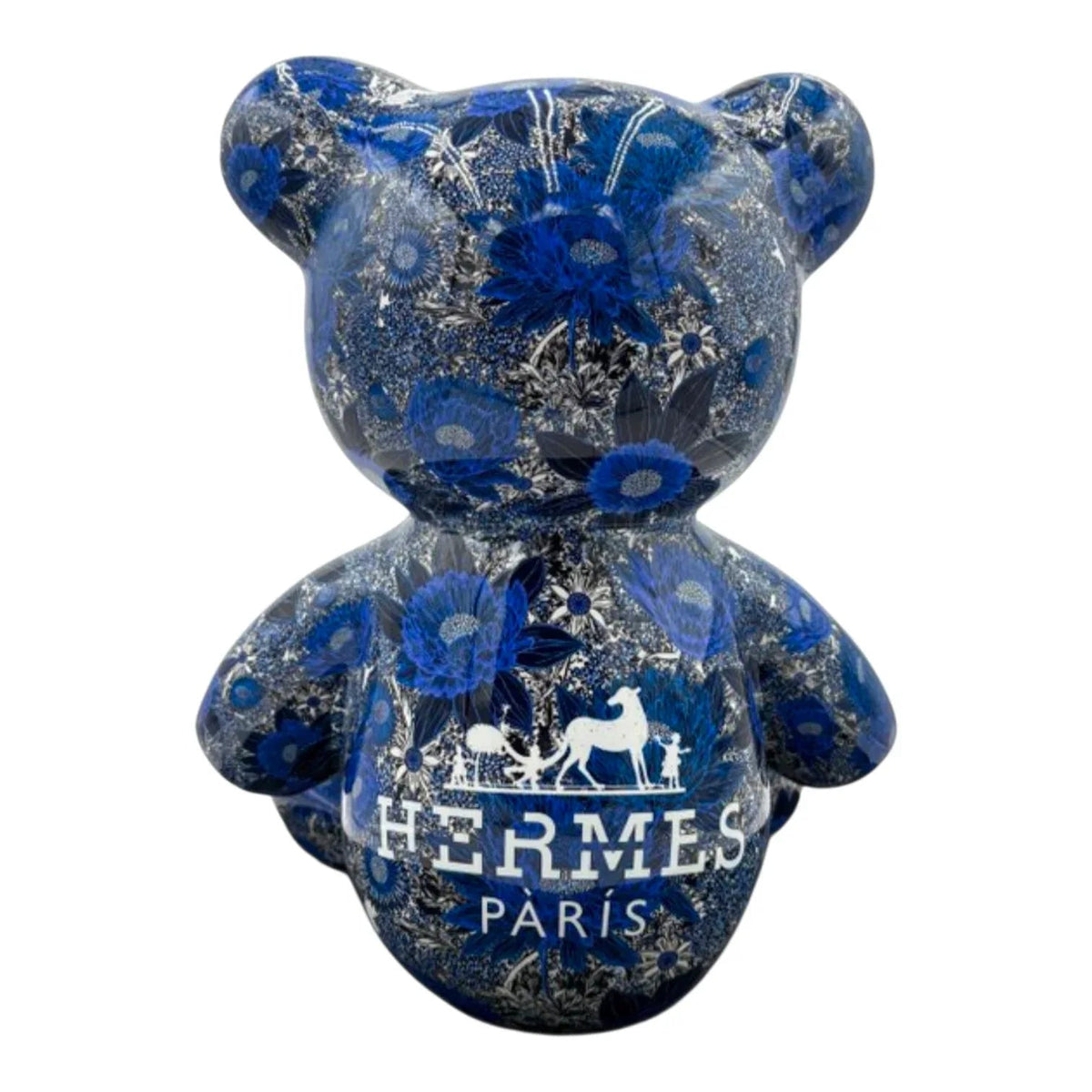 Teddy For Hermès Blue – Scultura Pop Art Edizione Limitata | Naor26