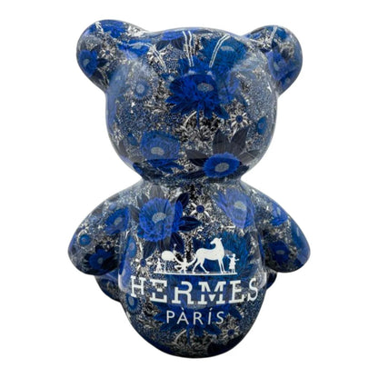 Teddy For Hermès Blue – Scultura Pop Art Edizione Limitata | Naor26