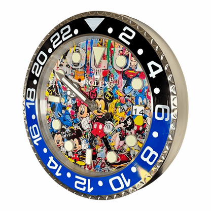 Orologio da Parete Custom Pop Art – Icons Disney Gmt Edition