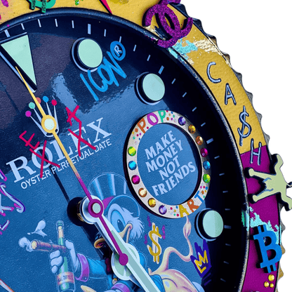 Orologio da Parete Custom Pop Art – Rich McDuck Edition