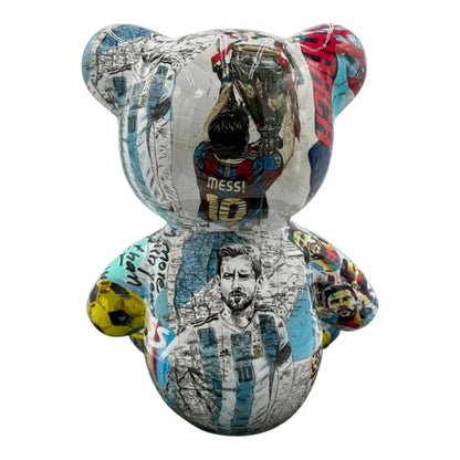 Teddy Bear Messi Argentina – Scultura Arte Limitata | Naor26