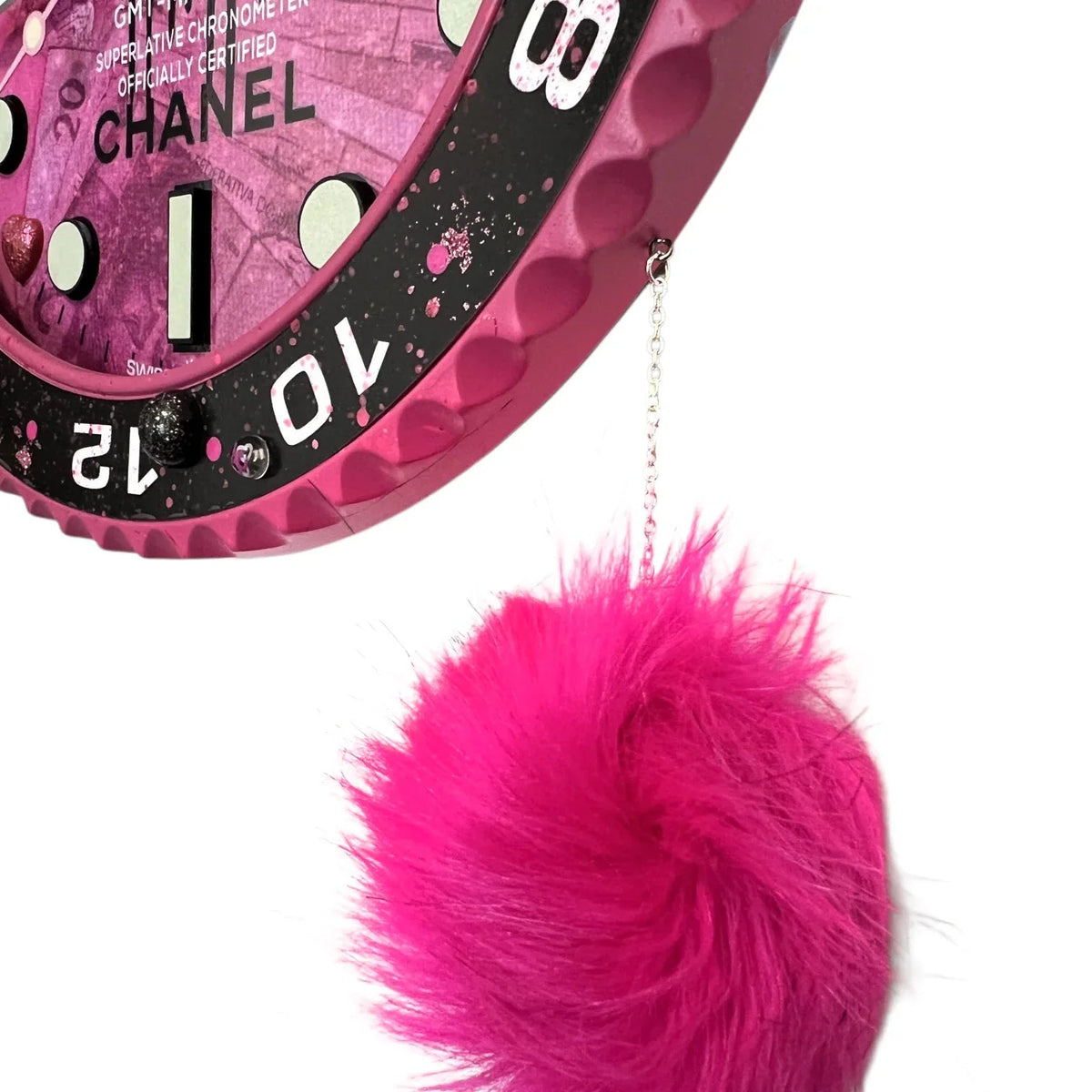 Orologio da Parete Custom – Pink Plush Edition | Moon24