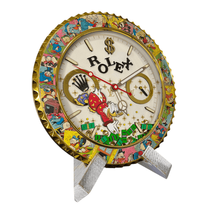 Orologio da Parete Custom Pop Art – McDuck Dollars Edition