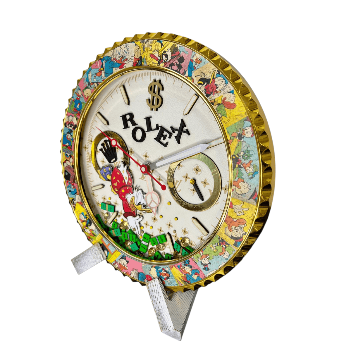 Orologio da Parete Custom Pop Art – McDuck Dollars Edition