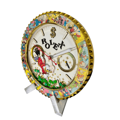 Orologio da Parete Custom Pop Art – McDuck Dollars Edition